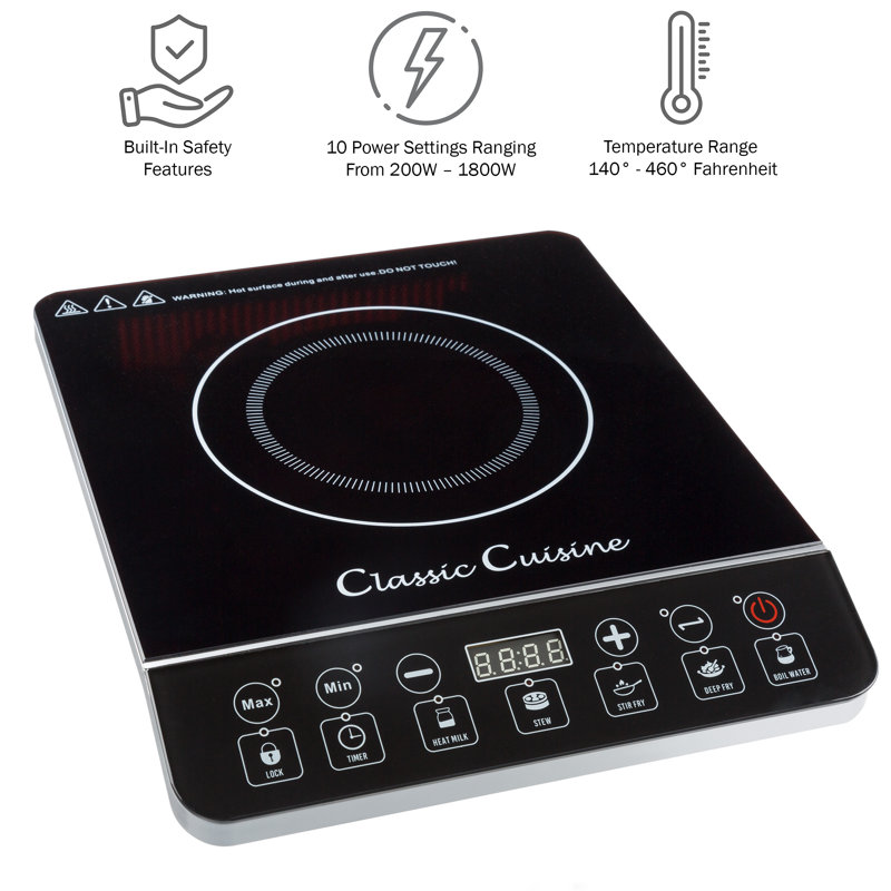 Classic Cuisine 1800 Watt Electric Hot Plate & Reviews Wayfair